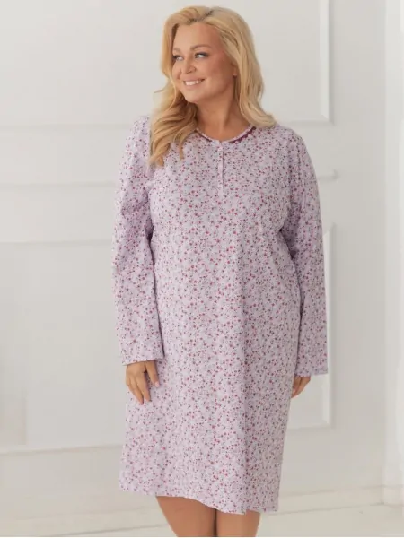text_img_altTaro Agnessa 3660 Cotton Nightdress, Long Sleeves, 2XL–3XLtext_img_after1