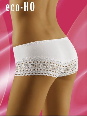 Wolbar Eco-Ho Women's Panties with Embossed Lace, Cotton