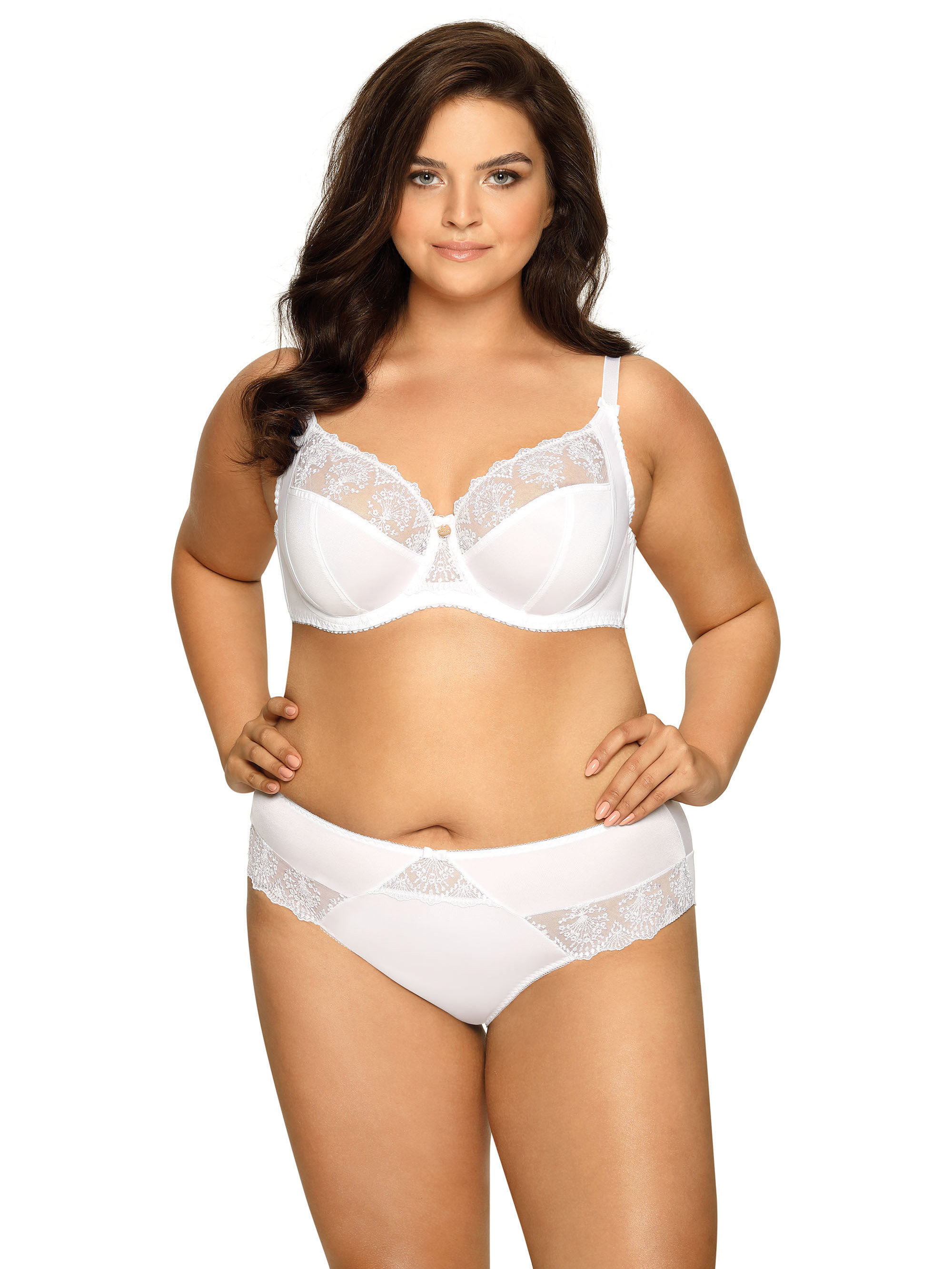 Soft closed bra with side reinforcement Ava 1922 Freesia White SSS #2