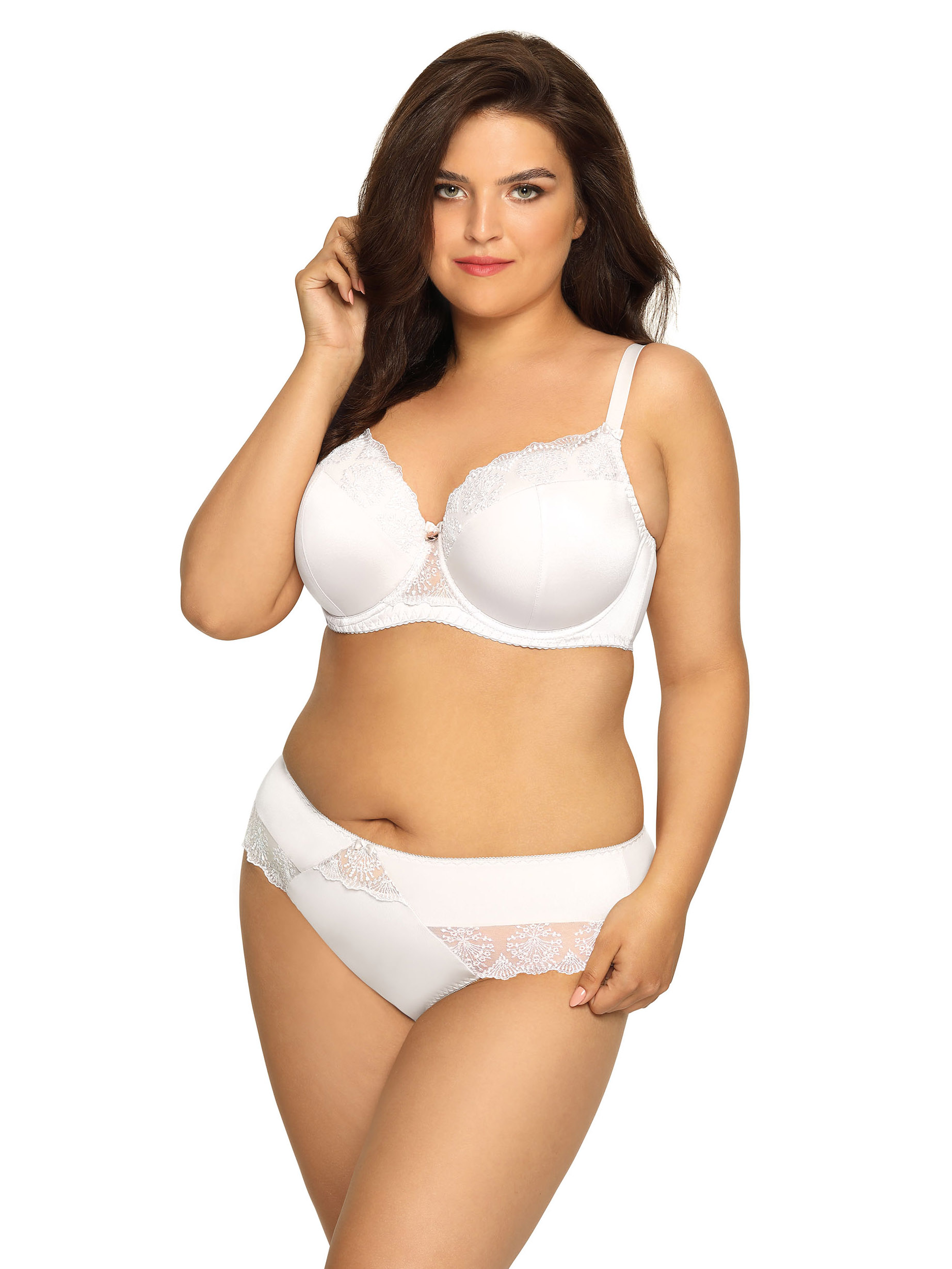 Padded bra with delicate lace Ava 1924 White #2