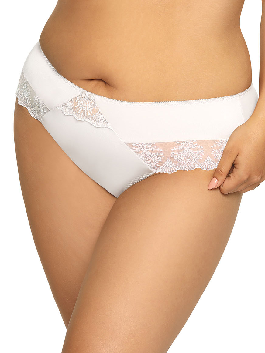Exquisite white Brazilian panties with delicate lace Ava 1924/B White