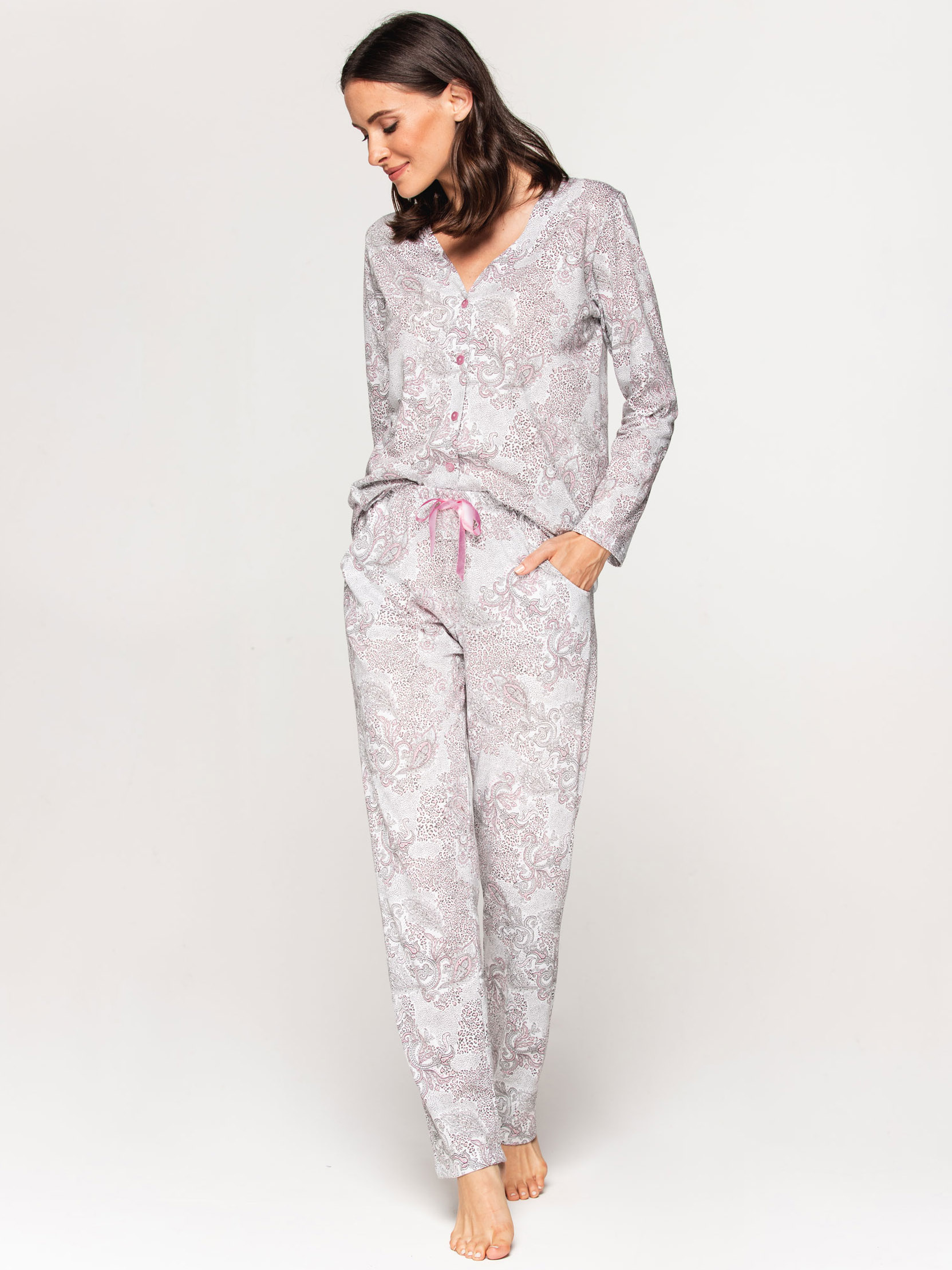 Жіноча піжама/домашній комплект з тонкої бавовни Cana 580 #2