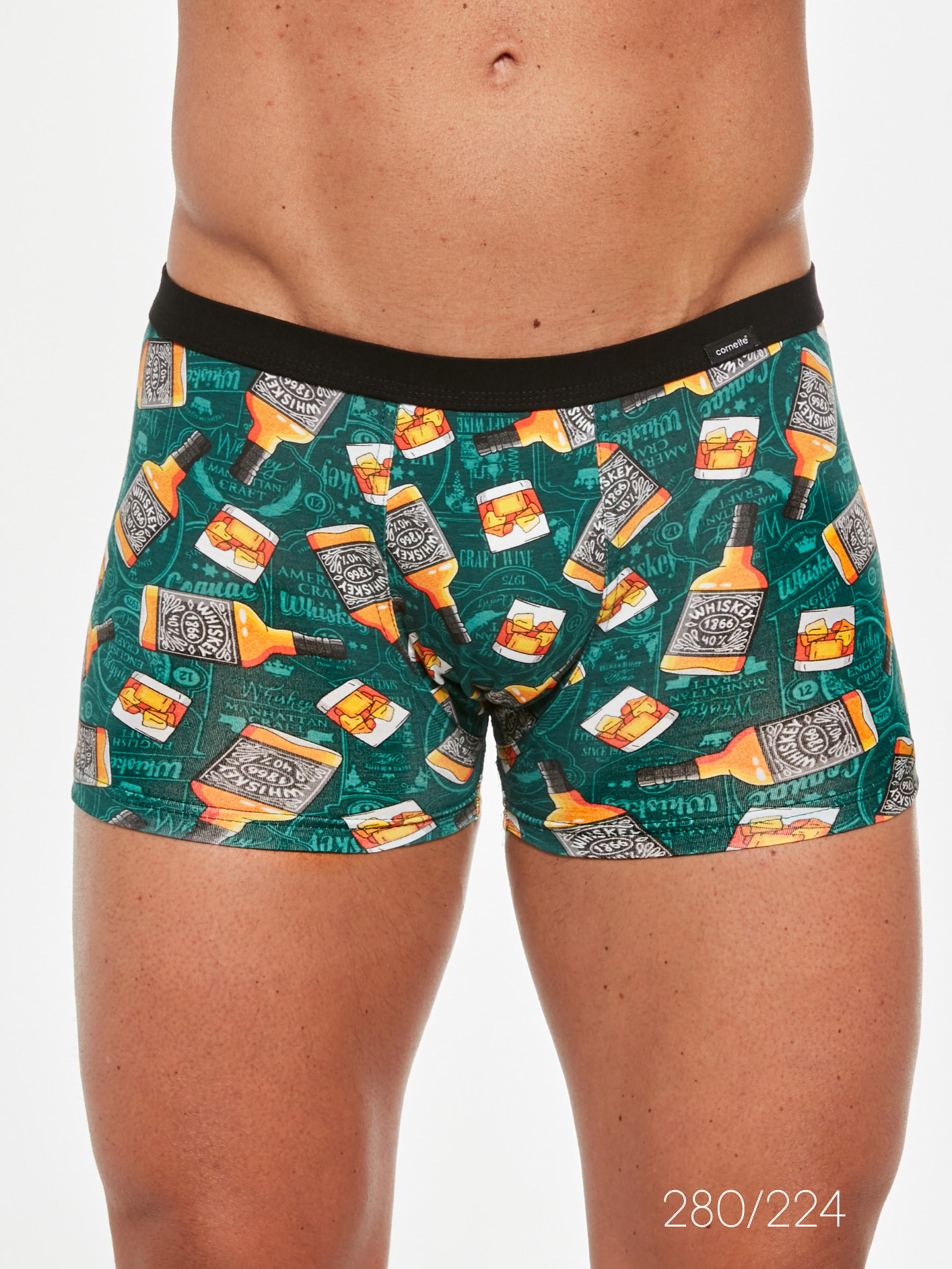 Men's cotton boxer shorts with a funny pattern Cornette Tatoo 280 Autumn #2