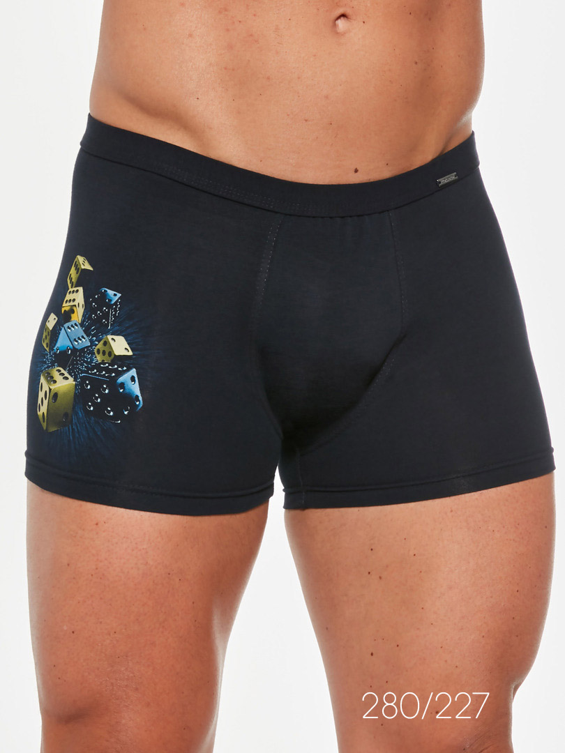 Men's cotton boxer shorts with a funny pattern Cornette Tatoo 280 Autumn #4