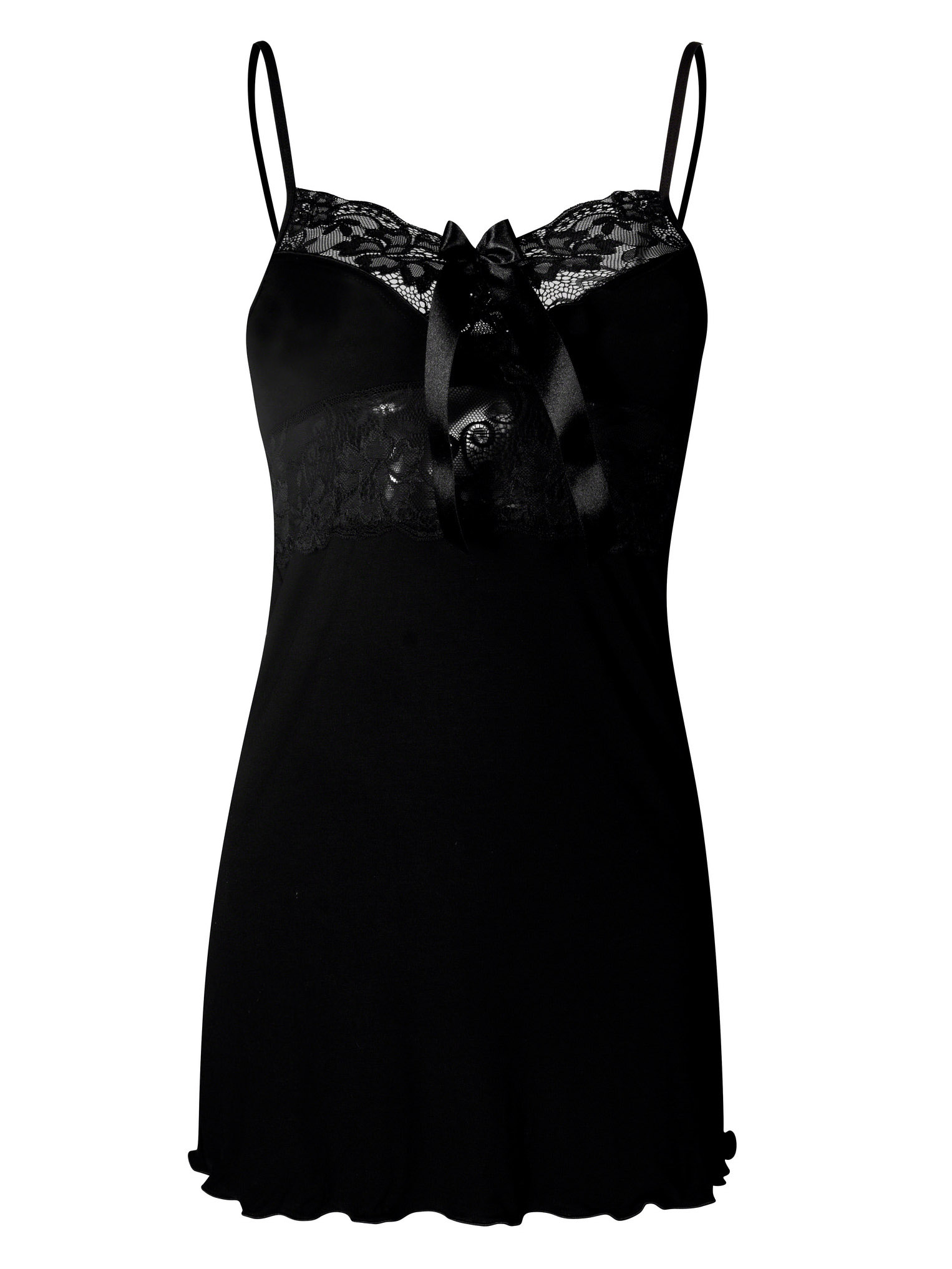 Women's short nightgown with lace Dkaren Ines plus 3XL #7
