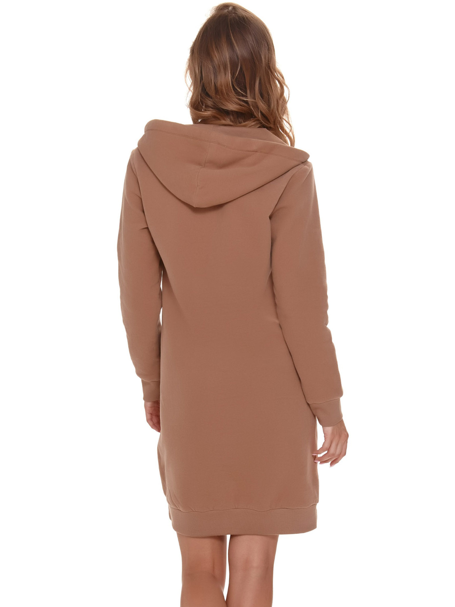 Тёплый женский хлопковый халат с начёсом длиной до колена Doctor Nap SMZ 9756 #2