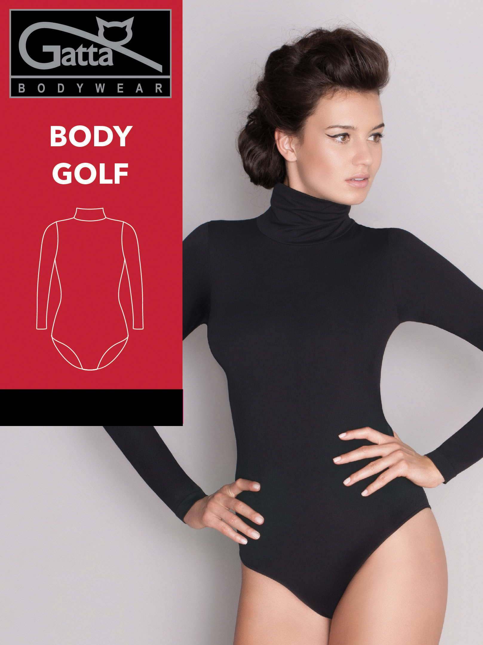 Женский боди-гольф с длинным рукавом Gatta Body Golf #9