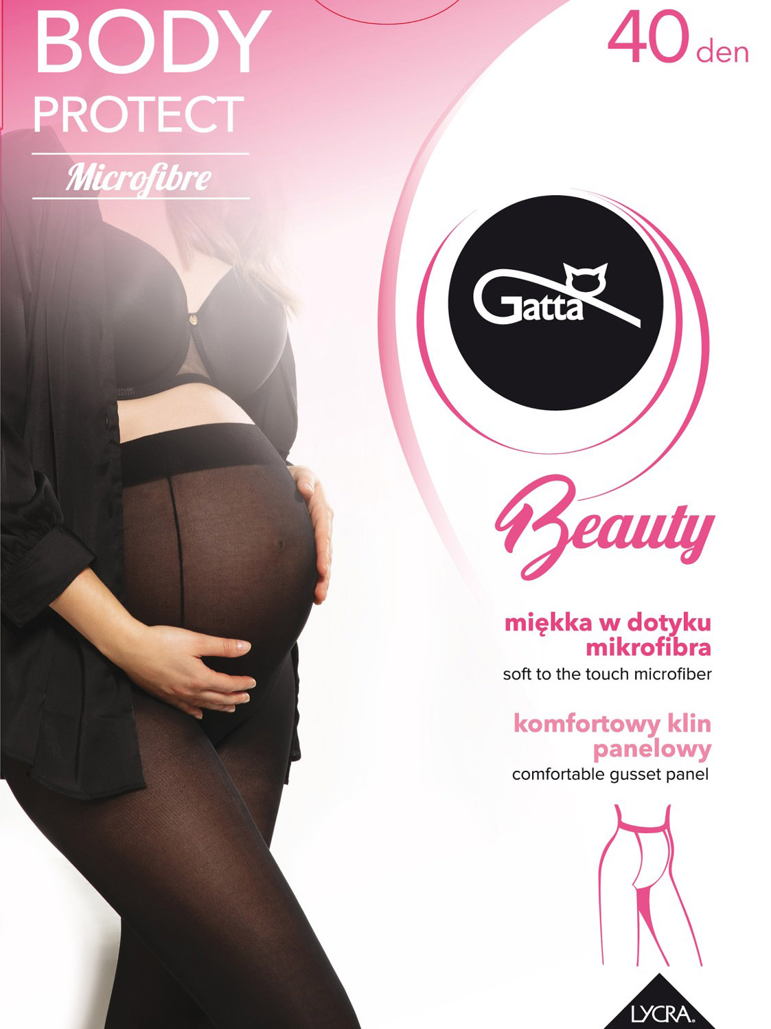 Класичні матові колготи для вагітних жінок Gatta Body Protect 40 den