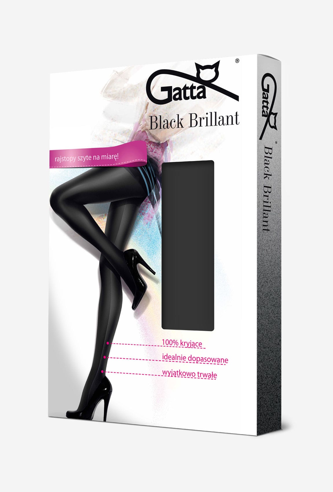 Жіночі чорні еластичні глянцеві легінси Gatta Black Brillant #5 Жіночі чорні еластичні глянцеві легінси Gatta Black Brillant #5