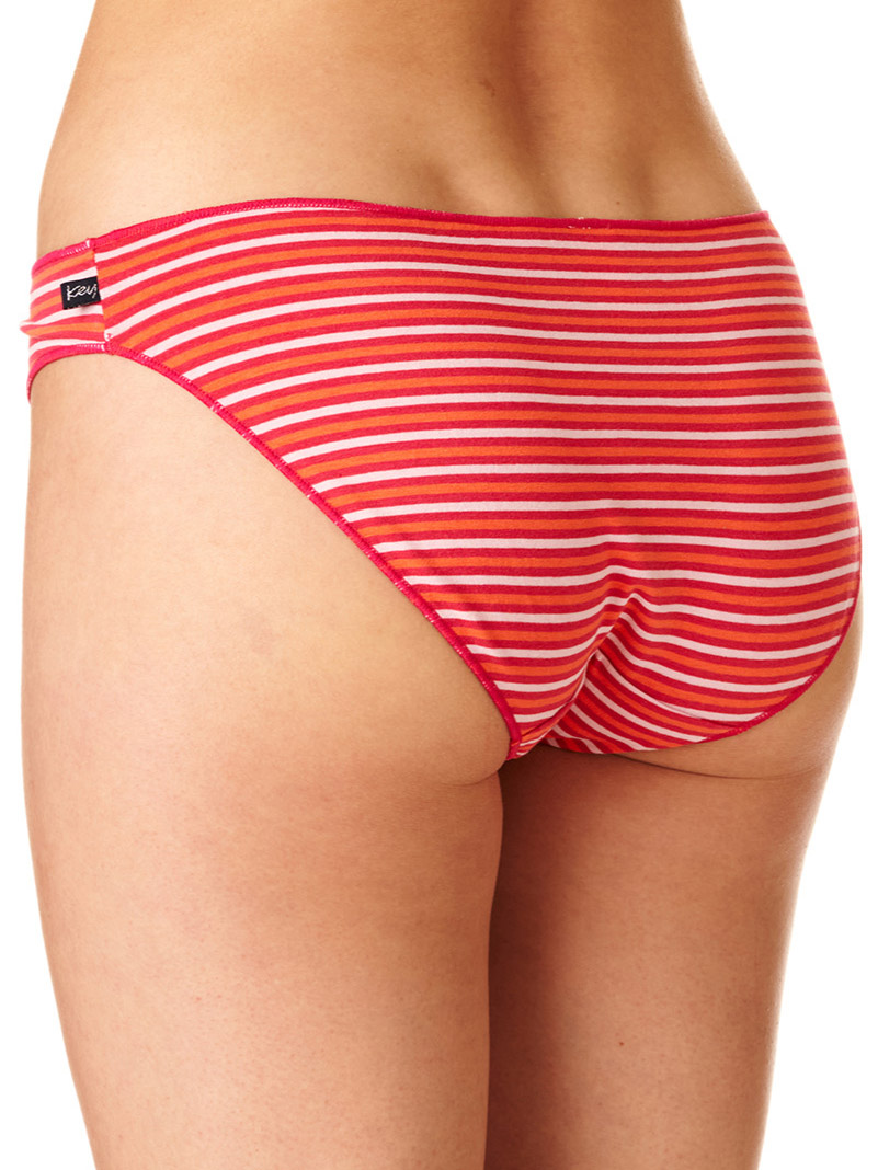 Women's striped cotton mini bikini panty set (2 pieces) Key LPR 331 B22 #3