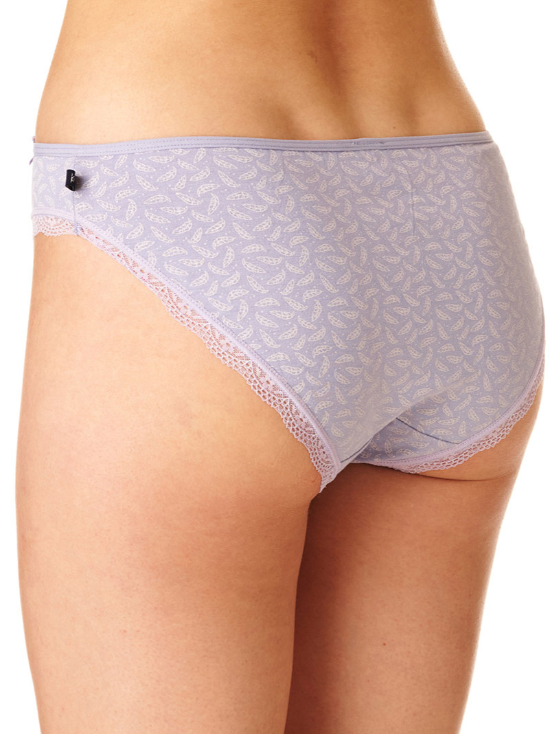 Set of women's cotton mini bikini panties (2 pieces with different prints) Key LPR 645 B22 #3