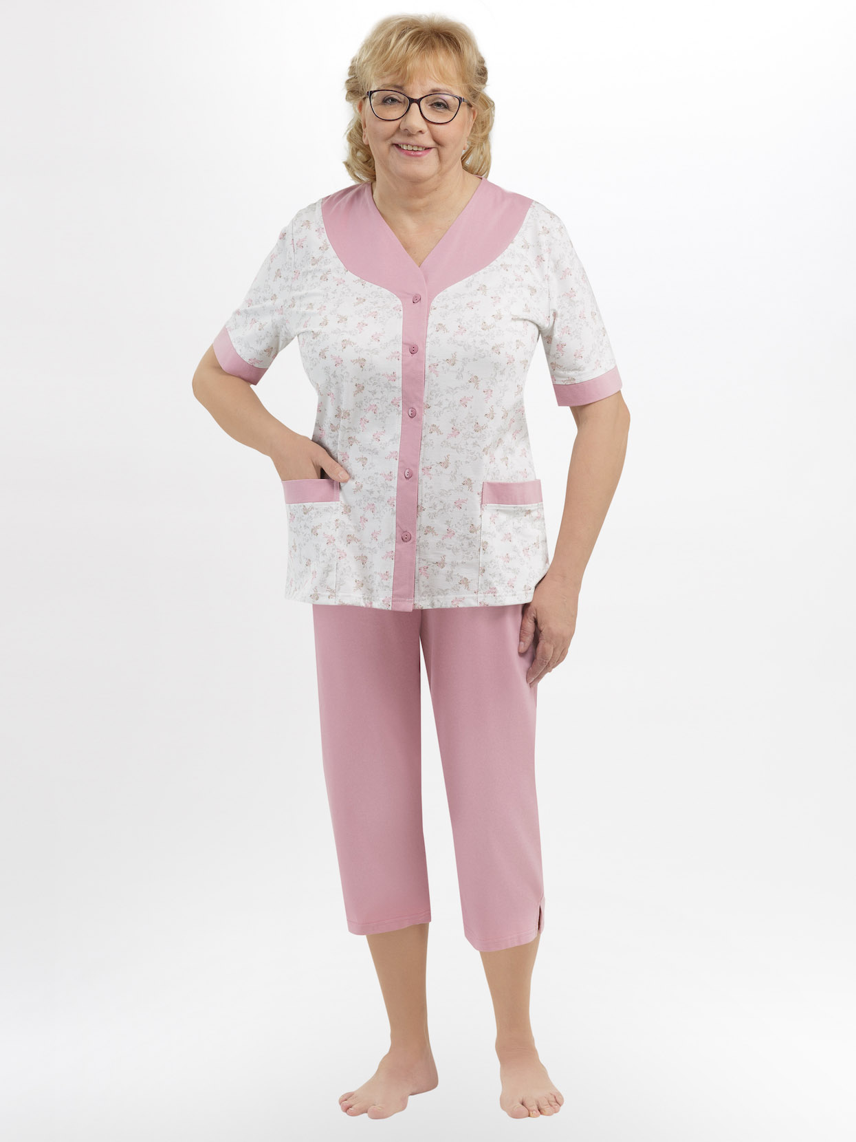 Women's summer pajamas with short sleeves Martel 211 Honorata #1