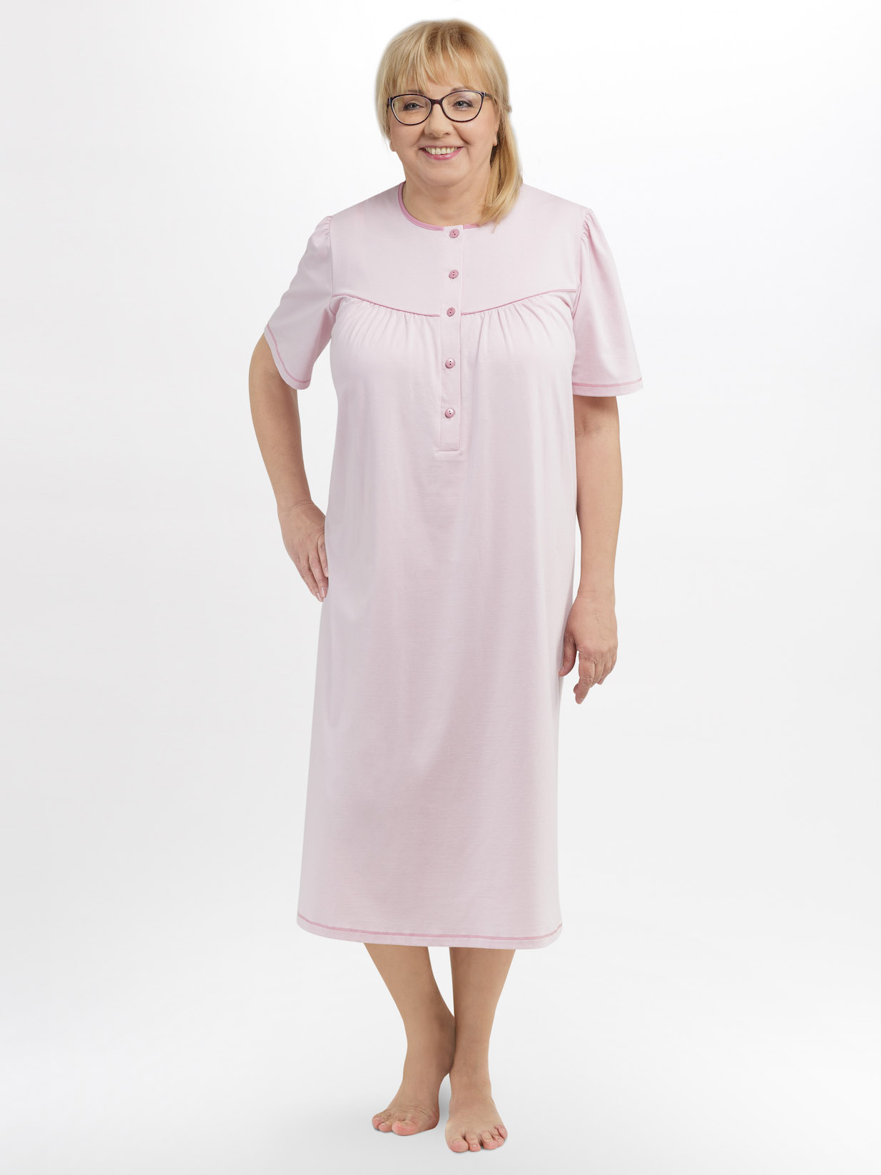 Women's nightgown with buttons on the neckline Martel 221 #2