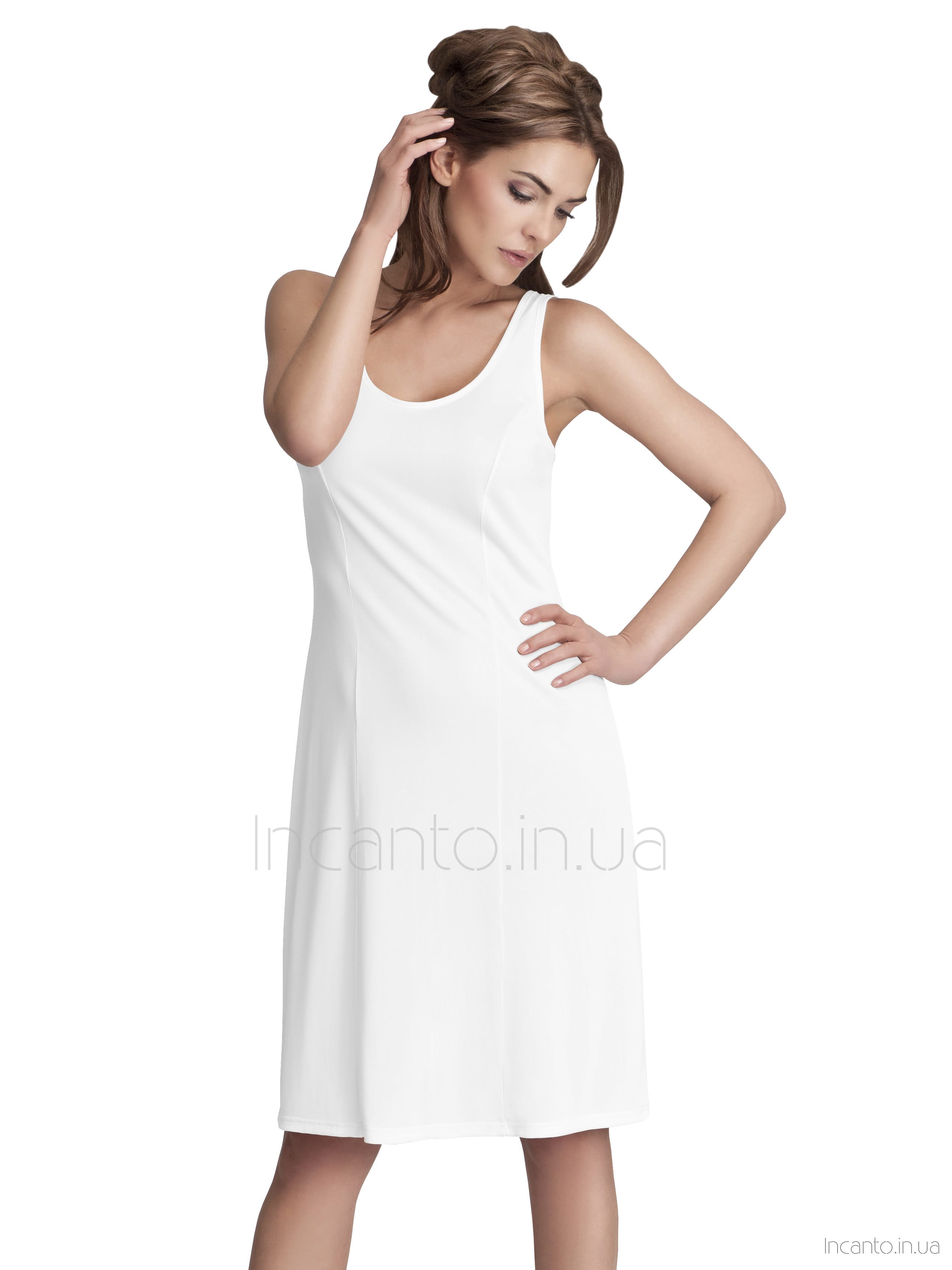 Жіноча сорочка/комбінація з шовковистої віскози Mewa 84126 Amanda (96 см) #7 Жіноча сорочка/комбінація з шовковистої віскози Mewa 84126 Amanda (96 см) #7