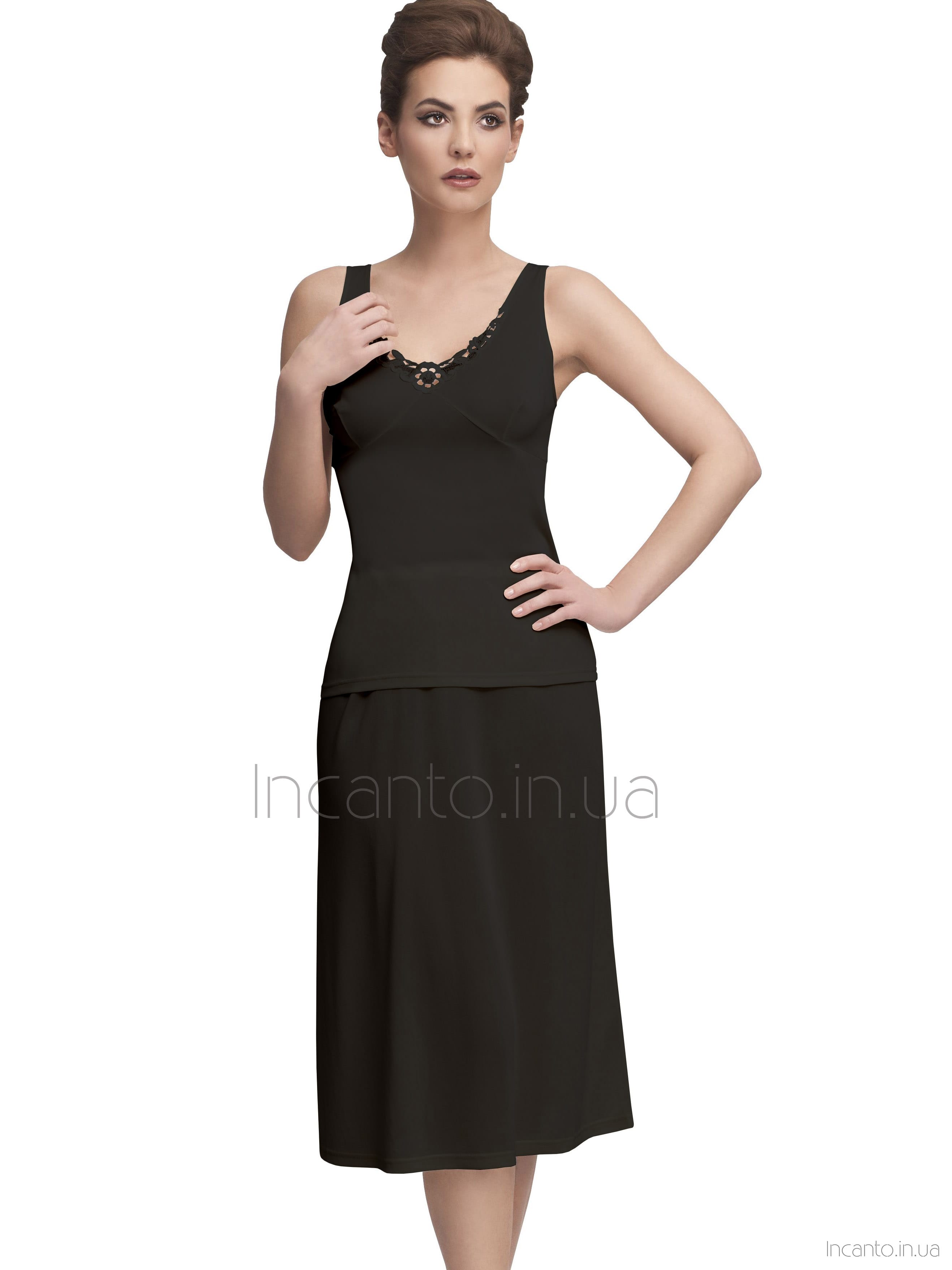 Женский длинный подъюбник из мягкой вискозы Mewa 84141 Liwia Maxi #6 Женский длинный подъюбник из мягкой вискозы Mewa 84141 Liwia Maxi #6