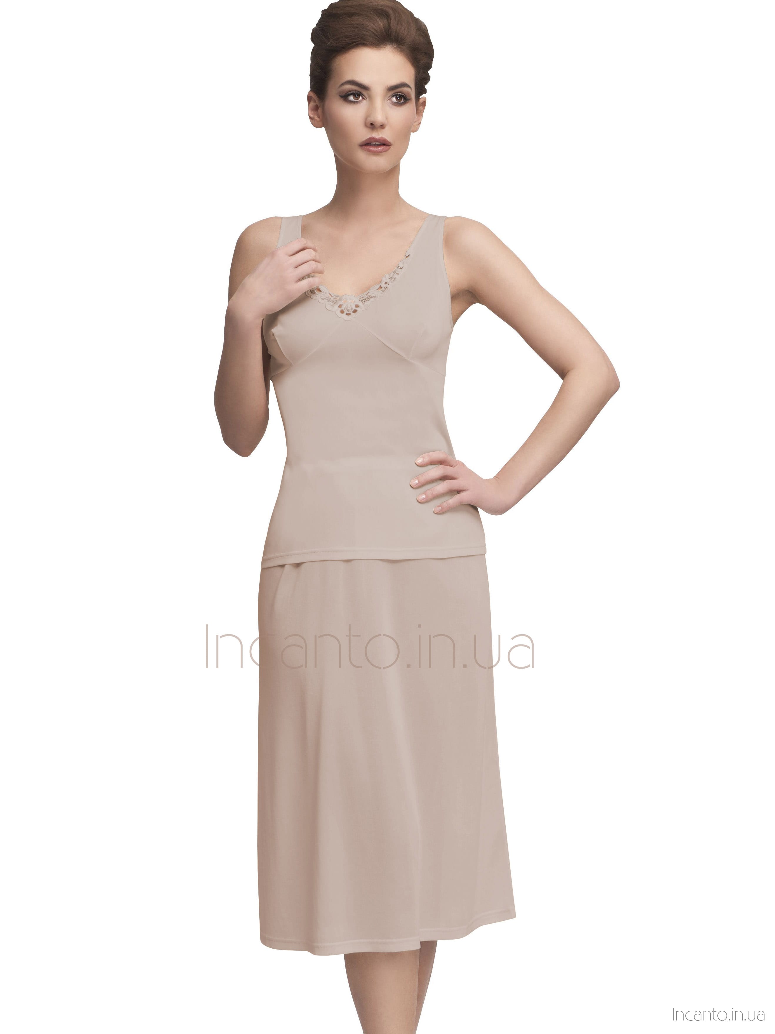 Женский длинный подъюбник из мягкой вискозы Mewa 84141 Liwia Maxi #4 Женский длинный подъюбник из мягкой вискозы Mewa 84141 Liwia Maxi #4