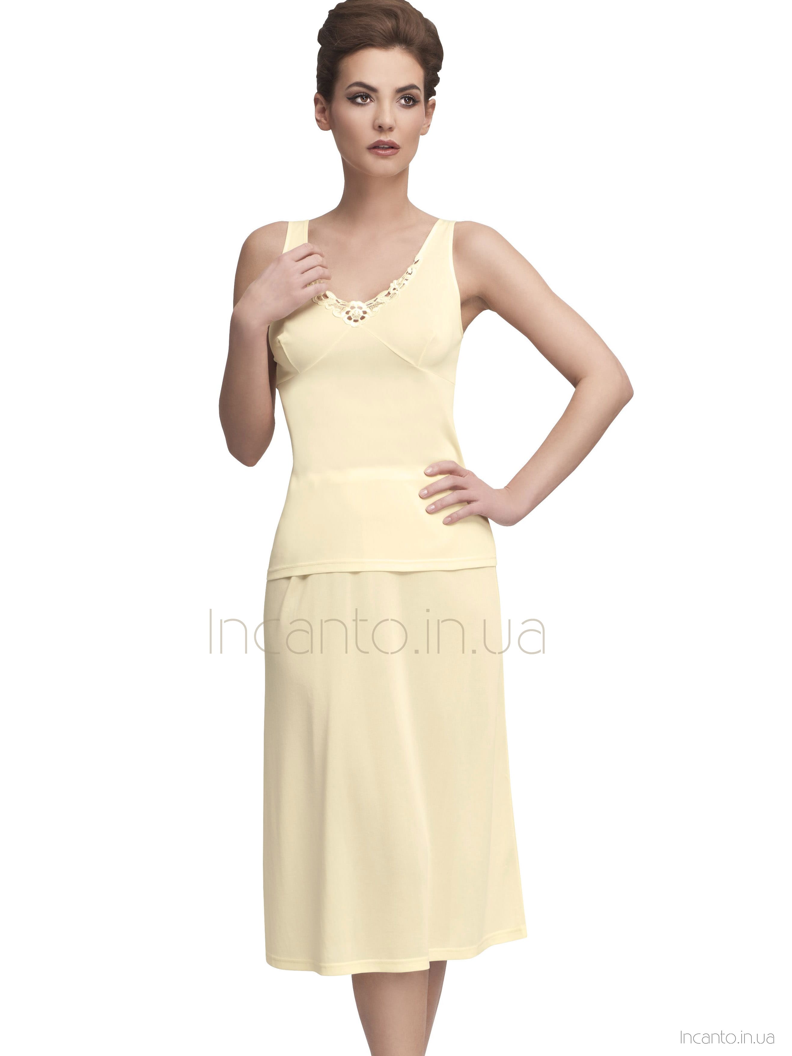 Женский длинный подъюбник из мягкой вискозы Mewa 84141 Liwia Maxi #7 Женский длинный подъюбник из мягкой вискозы Mewa 84141 Liwia Maxi #7