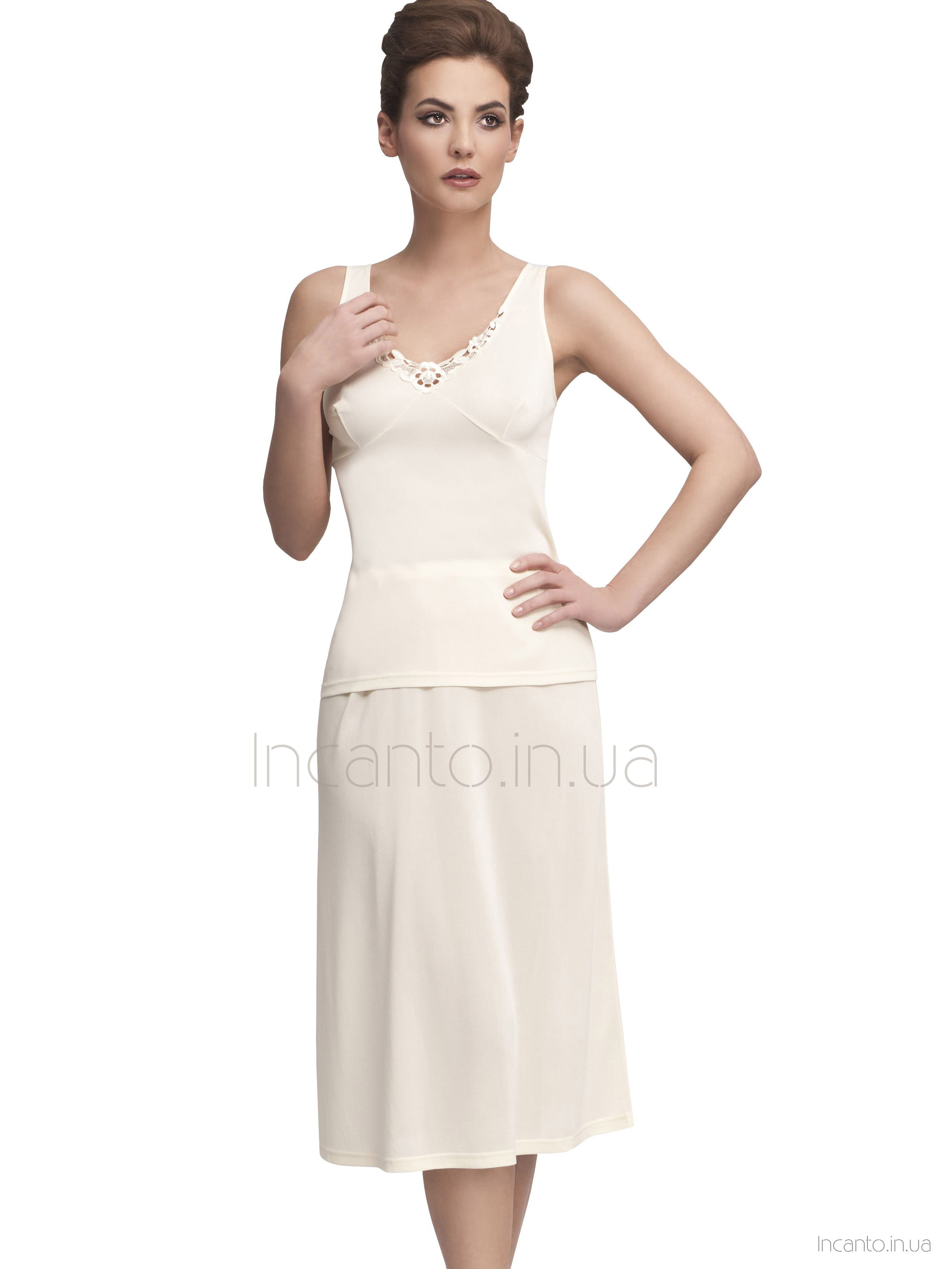 Женский длинный подъюбник из мягкой вискозы Mewa 84141 Liwia Maxi #3 Женский длинный подъюбник из мягкой вискозы Mewa 84141 Liwia Maxi #3