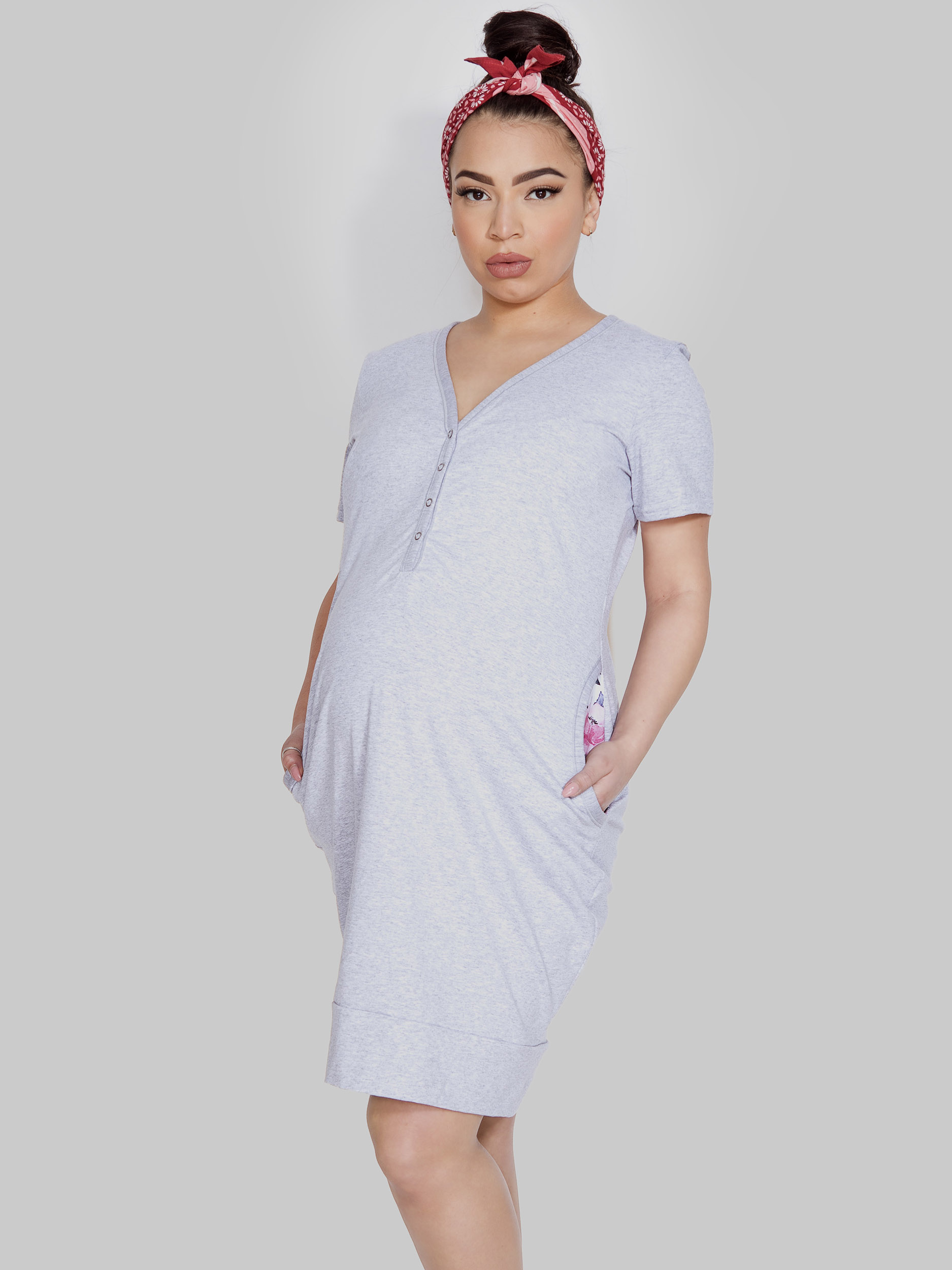 Women's nightgown with buttons for pregnant and lactating Mitex Mama #1