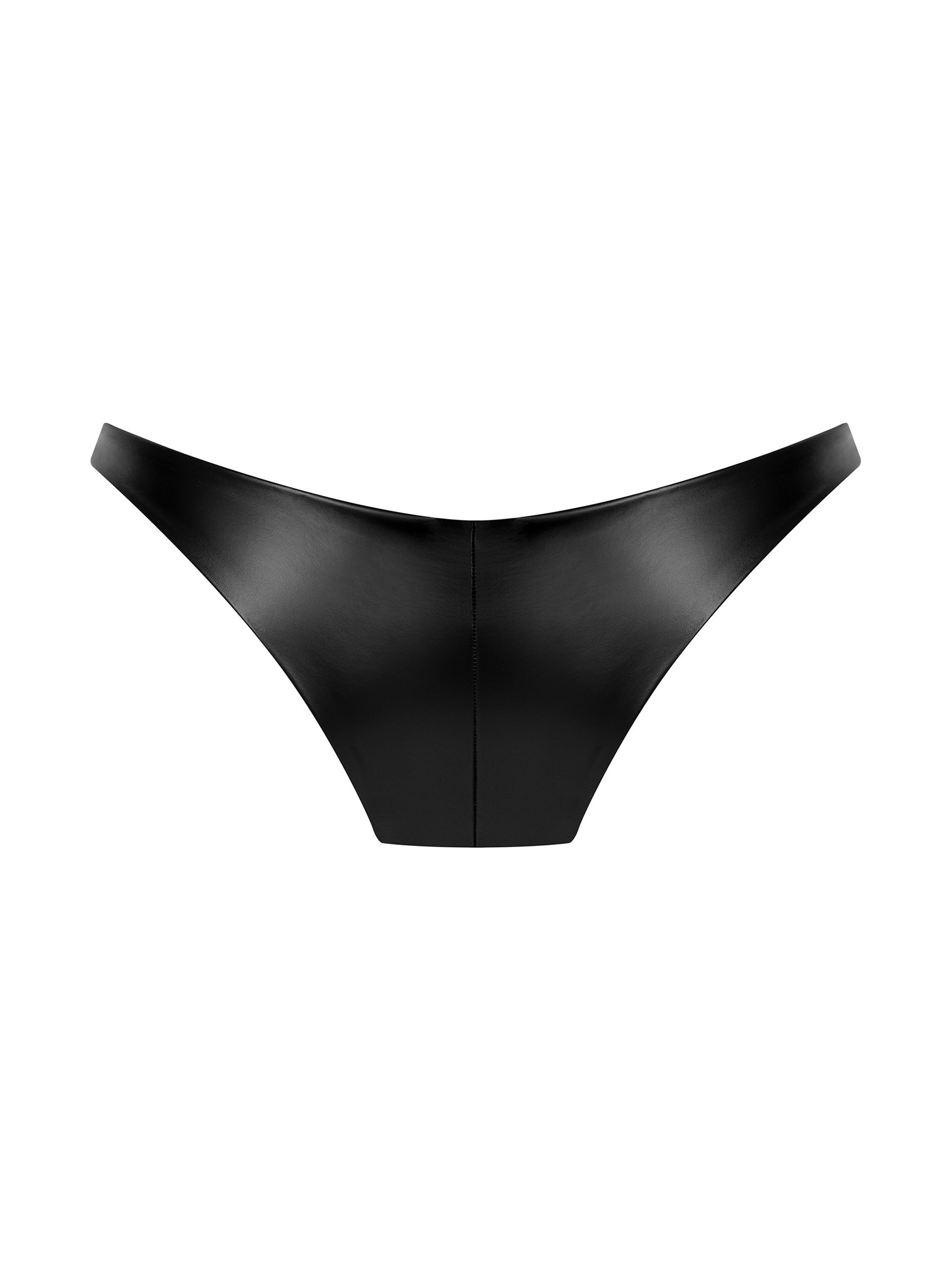 Sexy women's imitation leather panties with viscose lining Obsessive Viranes #6
