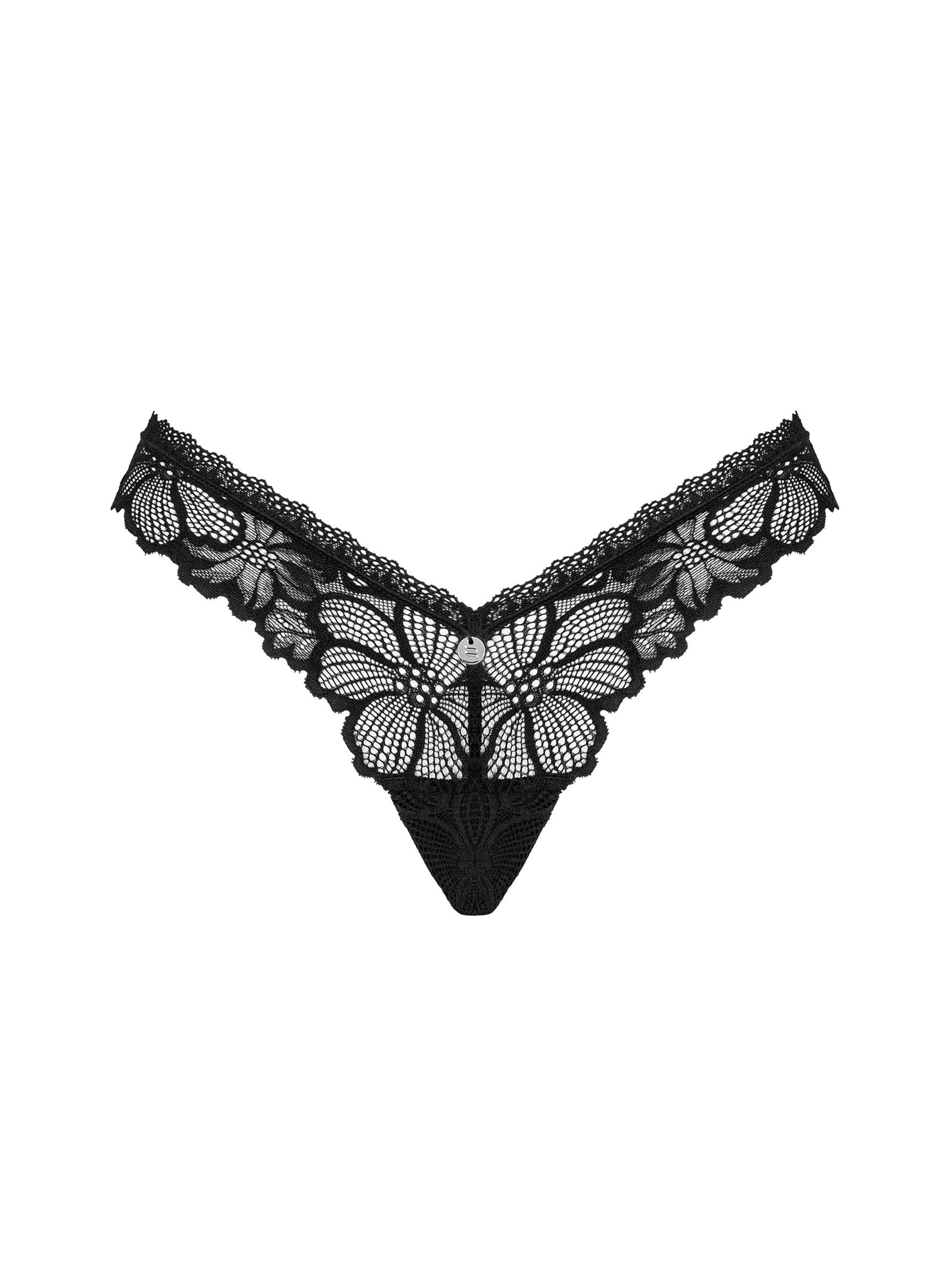 Women's sexy black floral lace panties Obsessive Serafia #5 Women's sexy black floral lace panties Obsessive Serafia #5