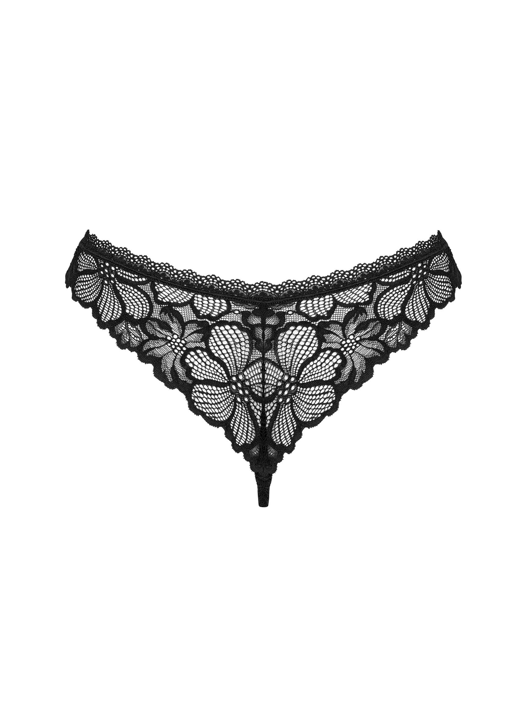 Women's sexy black floral lace panties Obsessive Serafia #6 Women's sexy black floral lace panties Obsessive Serafia #6