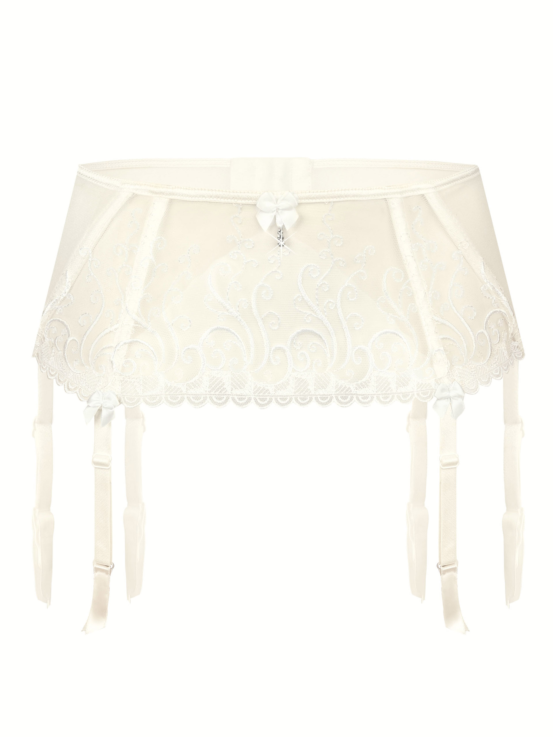 Lace garter belt with sheer tulle Roza Anuk #2