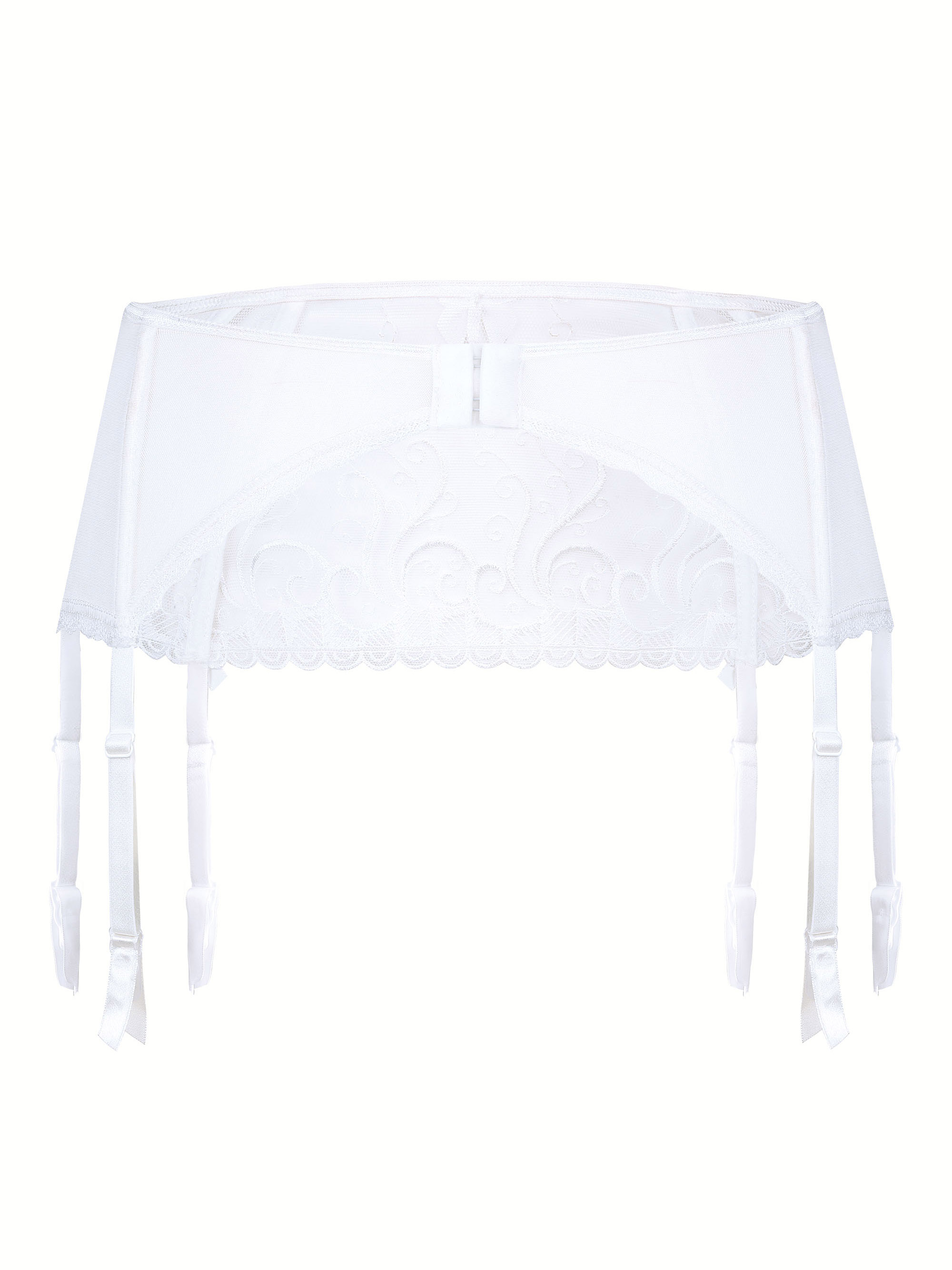 Lace garter belt with sheer tulle Roza Anuk #7